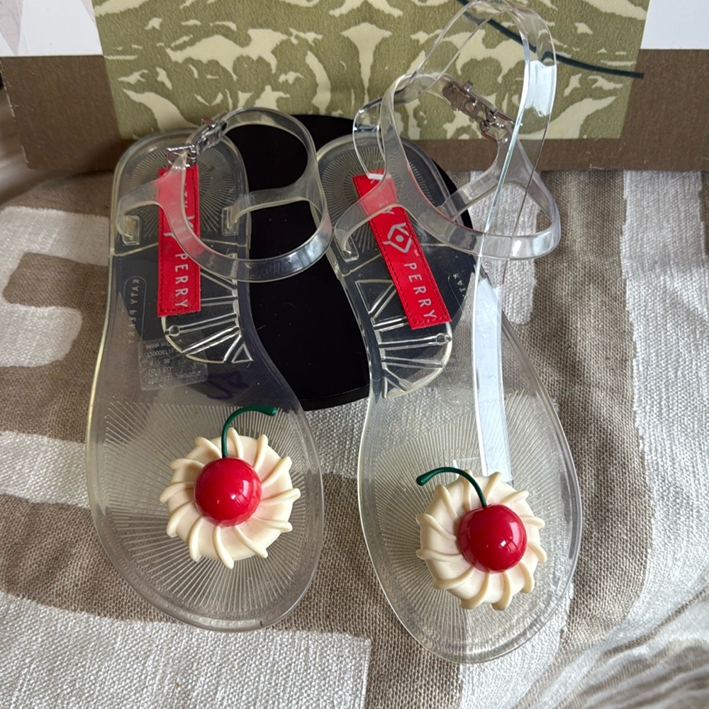Katy Perry Jelly Cherry Sandals